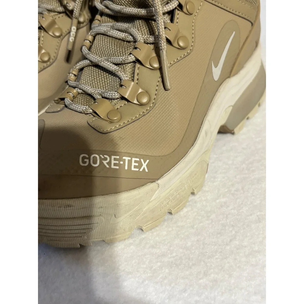 Nike ACG Air Zoom Gaiadome GORE-TEX Khaki Orange Boots DD2858-202 Boys 3.5